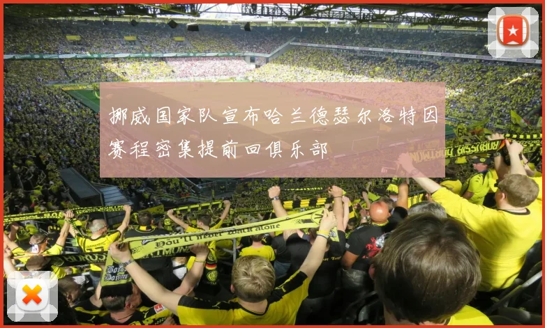 挪威国家队宣布哈兰德瑟尔洛特因赛程密集提前回俱乐部